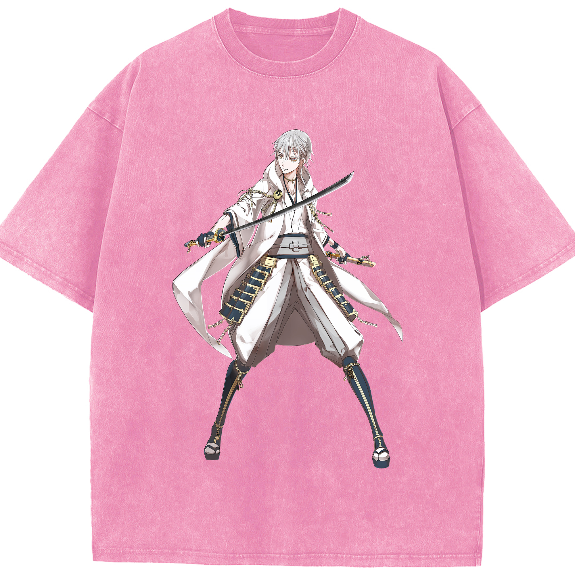 （画像用） 刀剣乱舞 Touken Ranbu 綿100% ヴィンテージ風 半袖Tシャツ（フロントプリント）